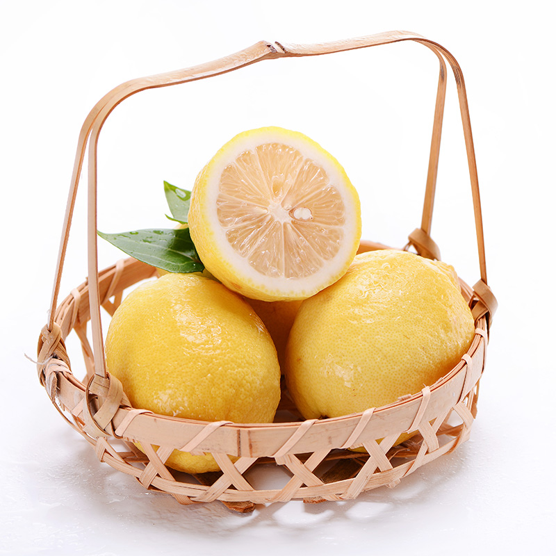 汇达柠檬 精品黄柠檬中果4斤